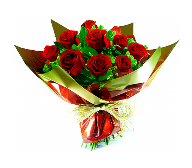 12 Red Roses Classic Bouquet send flowers to Brazil